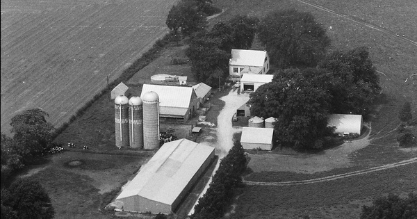 Vintage Aerial photo from 1991 in Randolph County, IL