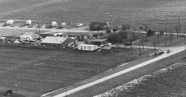 Vintage Aerial photo from 1985 in Wharton County, TX
