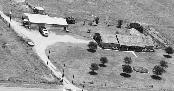 Vintage Aerial photo from 1985 in Austin County, TX