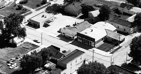 Vintage Aerial photo from 1972 in Kane County, IL