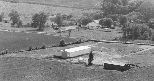 Vintage Aerial photo from 1977 in Shelby County, MO
