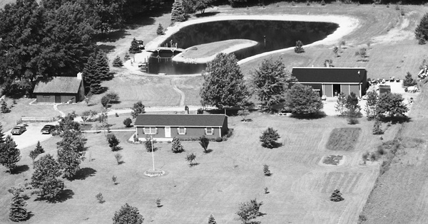 Vintage Aerial photo from 1989 in Delaware County, OH