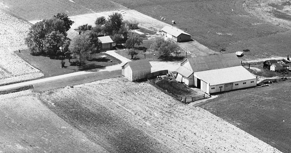 Vintage Aerial photo from 1970 in Williams County, OH