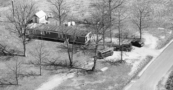 Vintage Aerial photo from 1987 in Spotsylvania County, VA
