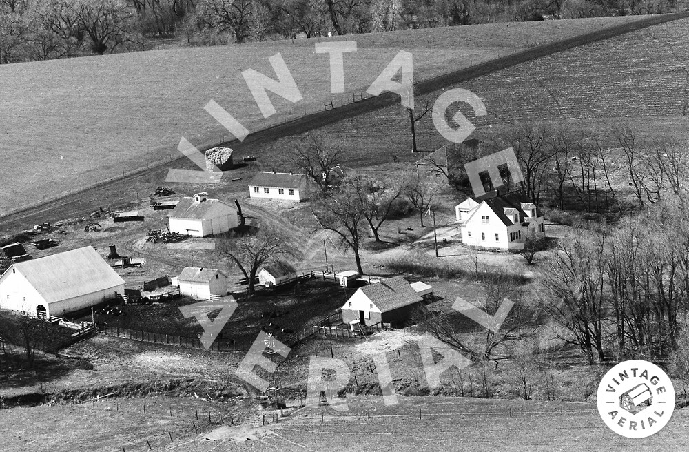 Vintage Aerial Nebraska Dodge County 1976 6YDO9