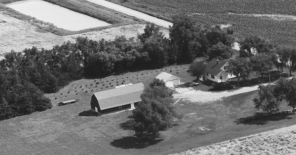 Vintage Aerial photo from 1984 in Adams County, NE