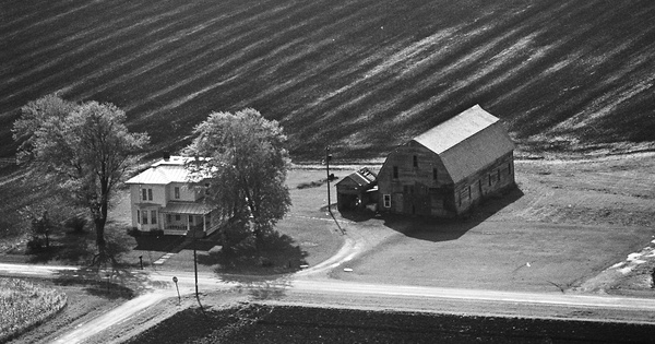Vintage Aerial photo from 1976 in Wyandot County, OH