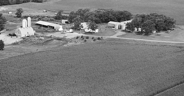 Vintage Aerial photo from 1981 in Waseca County, MN