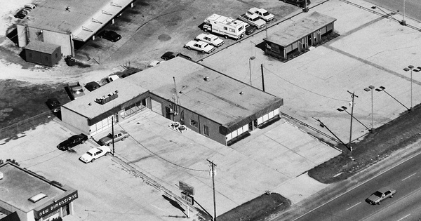 Vintage Aerial photo from 1990 in Tarrant County, TX