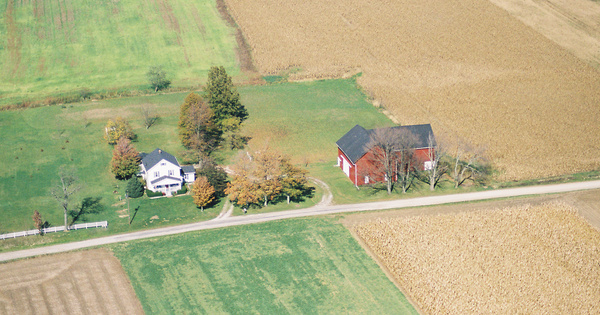Vintage Aerial photo from 2001 in Ashland County, OH
