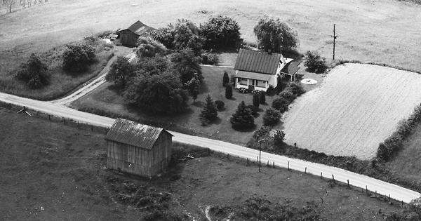 Vintage Aerial photo from 1966 in Meigs County, OH