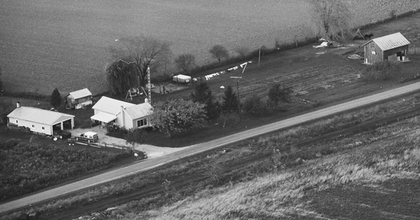 Vintage Aerial photo from 1980 in Huron County, OH