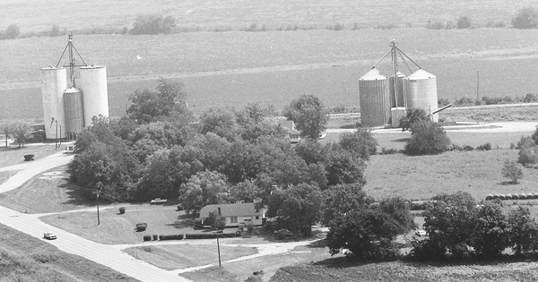 Vintage Aerial photo from 1986 in Monroe County, MS