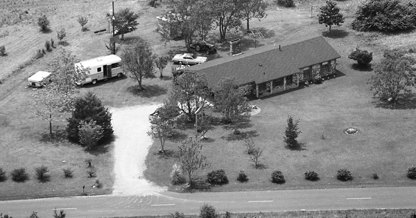Vintage Aerial photo from 1987 in Jefferson Davis County, MS