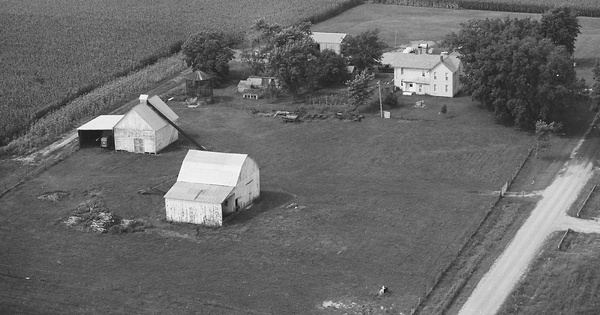 Vintage Aerial photo from 1979 in Champaign County, IL