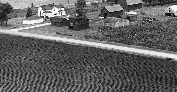 Vintage Aerial photo from 1970 in Ford County, IL