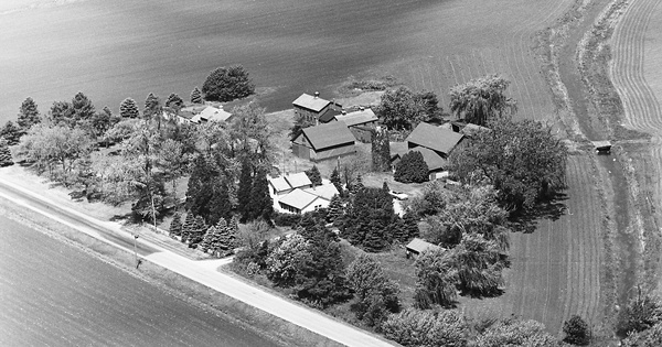 Vintage Aerial photo from 1971 in Grundy County, IL