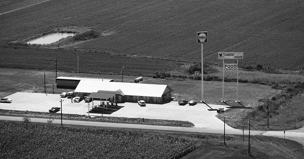 Vintage Aerial photo from 1976 in Fayette County, IL