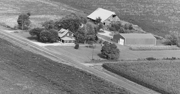 Vintage Aerial photo from 1978 in Cumberland County, IL