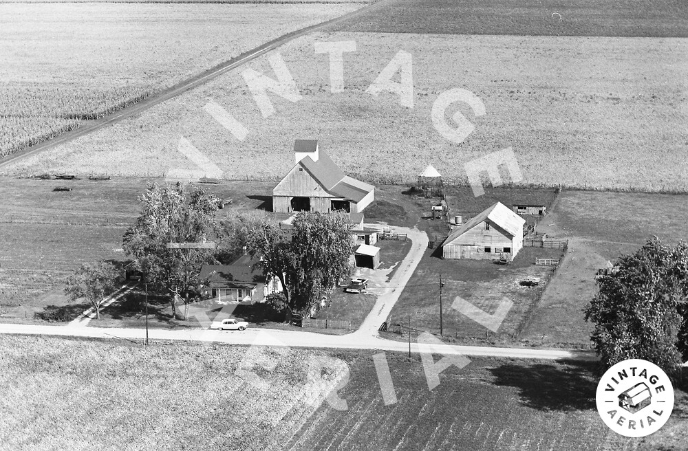 Vintage Aerial Illinois Edgar County 1967 48AED5