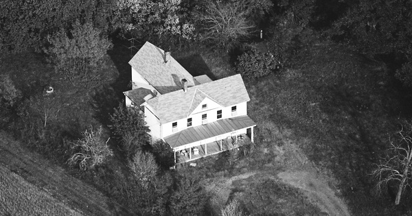 Vintage Aerial photo from 1990 in Mathews County, VA