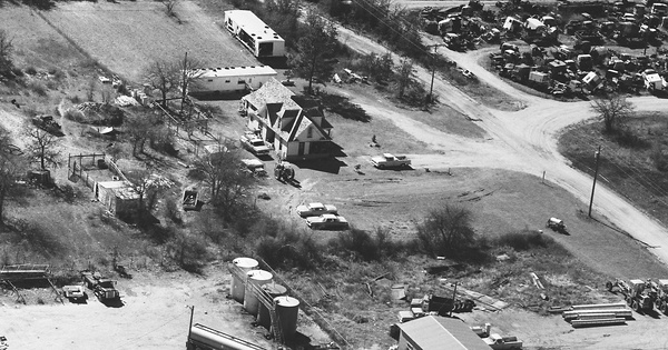 Vintage Aerial photo from 1986 in Callahan County, TX