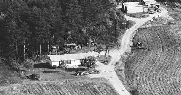 Vintage Aerial photo from 1986 in Stokes County, NC
