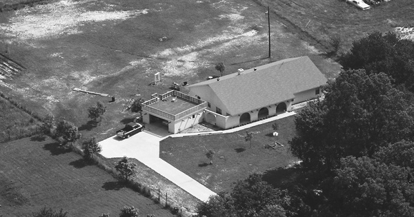 Vintage Aerial photo from 1990 in Delta County, TX