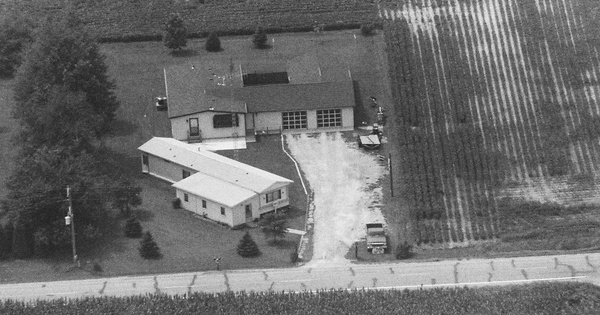 Vintage Aerial photo from 1990 in Cass County, IN
