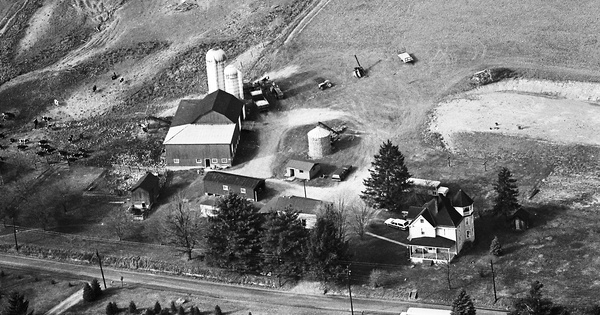 Vintage Aerial photo from 1976 in Fayette County, PA