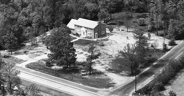 Vintage Aerial photo from 1965 in Burlington County, NJ