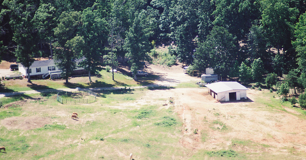 Vintage Aerial photo from 2002 in Laurens County, SC