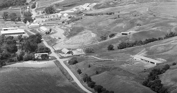 Vintage Aerial photo from 1983 in Yankton County, SD