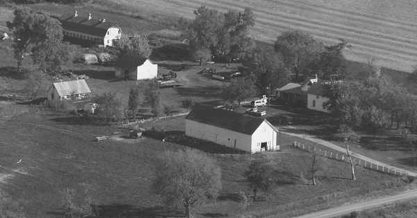 Vintage Aerial photo from 1996 in Clay County, SD