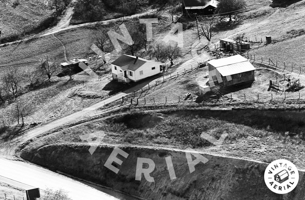 Vintage Aerial Virginia Pulaski County 1963 22APU1
