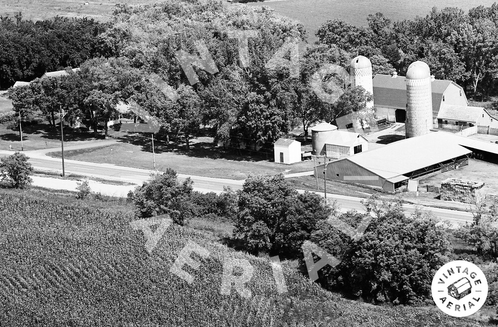 Vintage Aerial Minnesota Yellow Medicine County 1968 10CYE14
