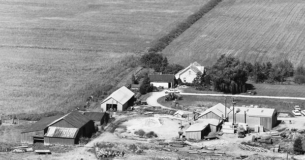 Vintage Aerial photo from 1969 in Marion County, OH