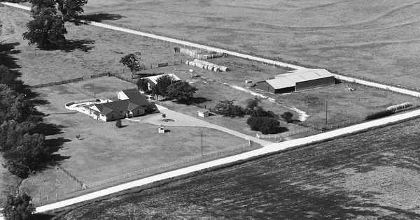 Vintage Aerial photo from 1983 in Collin County, TX