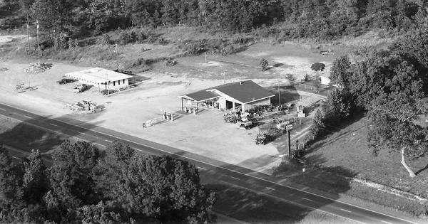 Vintage Aerial photo from 1985 in San Jacinto County, TX