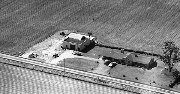 Vintage Aerial photo from 1966 in Crawford County, OH
