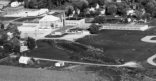 Vintage Aerial photo from 1973 in Waseca County, MN