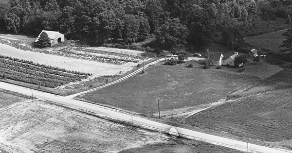 Vintage Aerial photo from 1965 in Yadkin County, NC