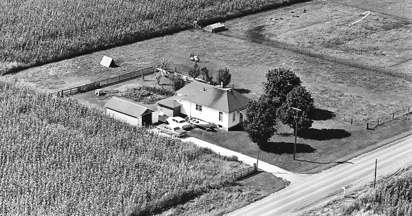 Vintage Aerial photo from 1965 in Mercer County, IL