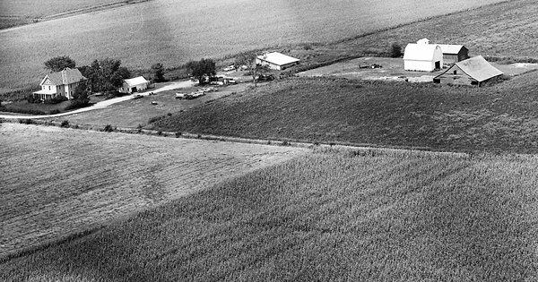 Vintage Aerial photo from 1970 in Putnam County, IL
