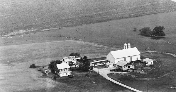 Vintage Aerial photo from 1963 in York County, PA