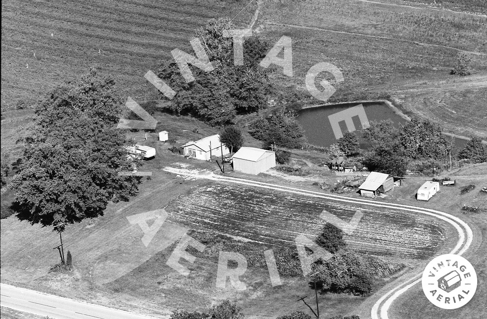 Vintage Aerial Illinois Macoupin County 1974 13CMA1