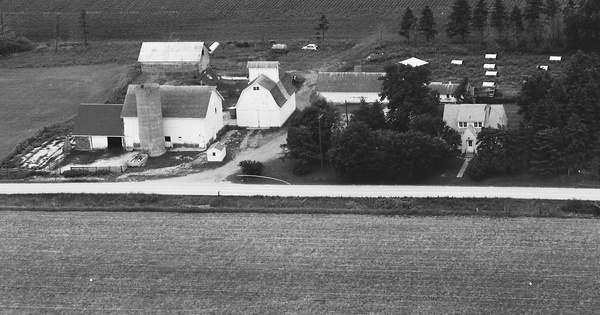 Vintage Aerial photo from 1980 in Mitchell County, IA