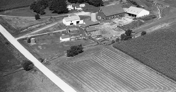 Vintage Aerial photo from 1969 in Winneshiek County, IA