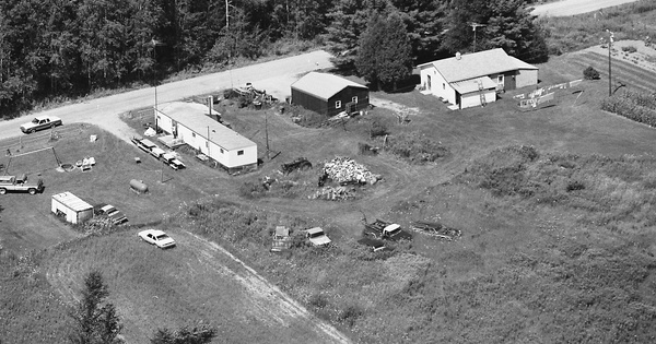 Vintage Aerial photo from 1982 in Clare County, MI