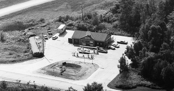 Vintage Aerial photo from 1983 in Clare County, MI